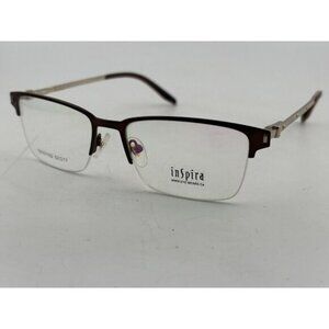 INSPIRA EYEWEAR - T8101102 C3 52-17-138 Silver & Black Metal Eyeglass Frames